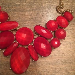 Icing Jewelry - ICING Goldtone 20" Necklace w Red Colored Stones Icing Jewelry - ICING Goldtone 20" Necklace w Red Colored Stones